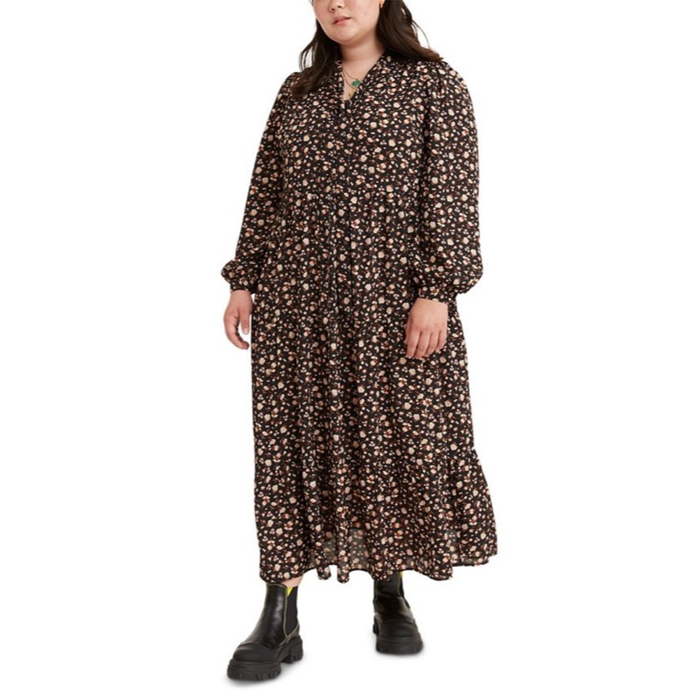 marisole floral print maxi dress